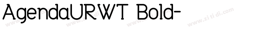 AgendaURWT Bold字体转换